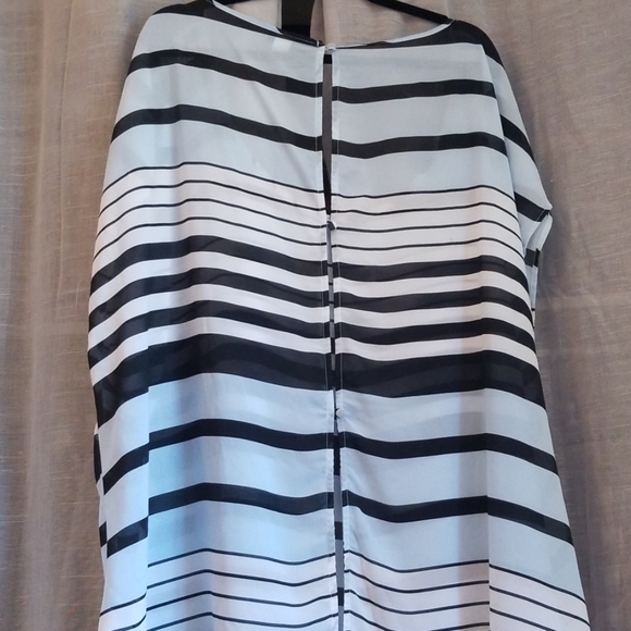 Torrid Striped Chiffon Blouse - Picture 3 of 4